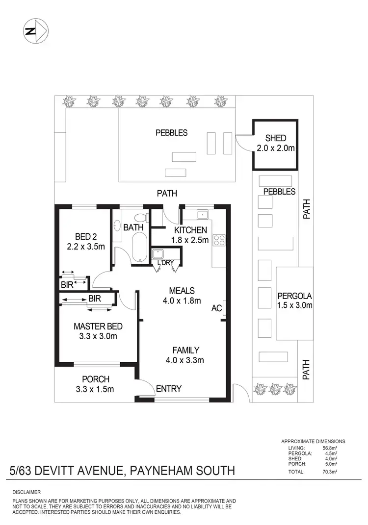 Floorplan of Homely house listing, 5/63 Devitt Avenue, Payneham South SA 5070