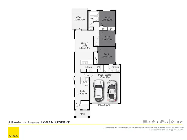 Floorplan of Homely house listing, 8 Randwick Avenue, Logan Reserve QLD 4133