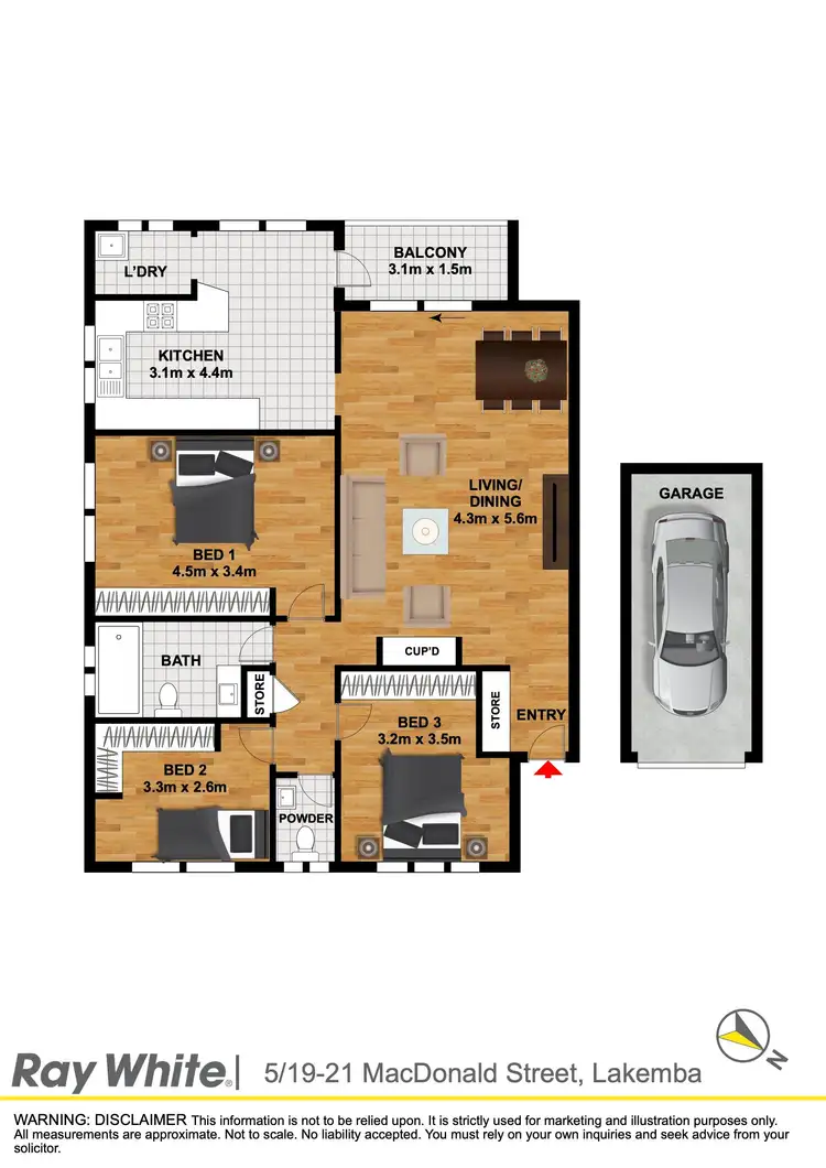Floorplan of Homely apartment listing, 5/19-21 Macdonald Street, Lakemba NSW 2195