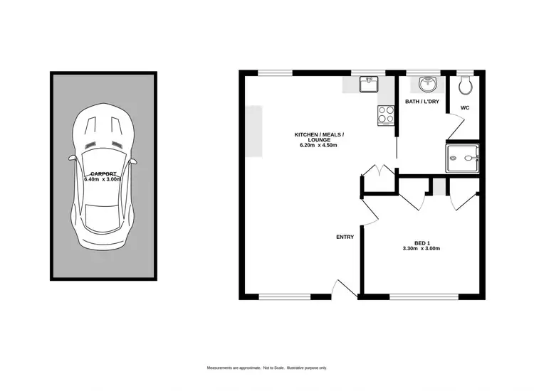 Floorplan of Homely unit listing, 6/367 Fallon Street, North Albury NSW 2640
