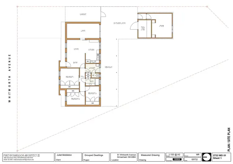 Floorplan of Homely house listing, 51 Whitworth Avenue, Girrawheen WA 6064