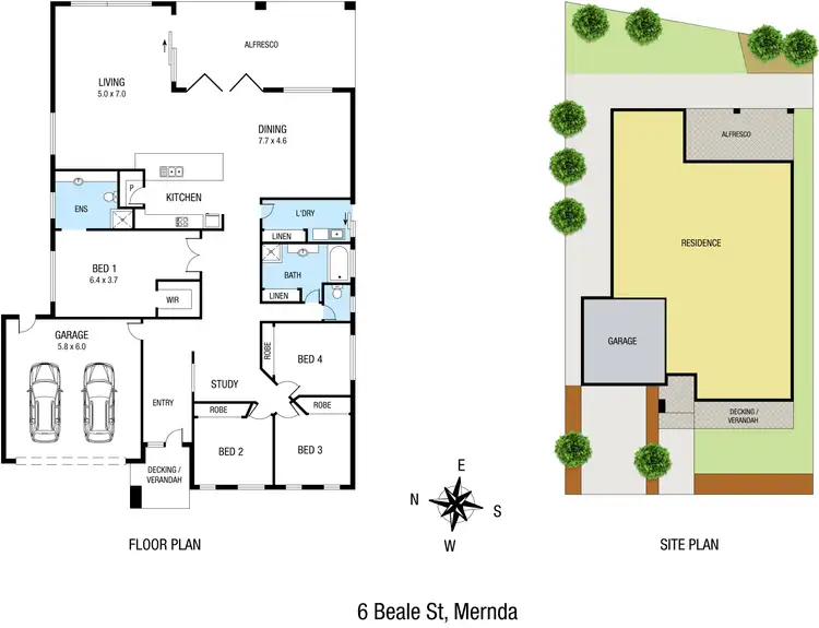 Floorplan of Homely house listing, 6 Beale Street, Mernda VIC 3754