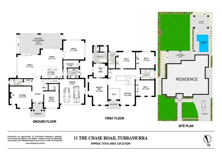 Floorplan of Homely house listing, 11 The Chase Road, Turramurra NSW 2074
