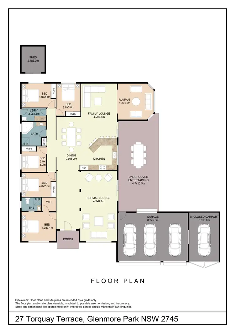 Floorplan of Homely house listing, 27 Torquay Terrace, Glenmore Park NSW 2745
