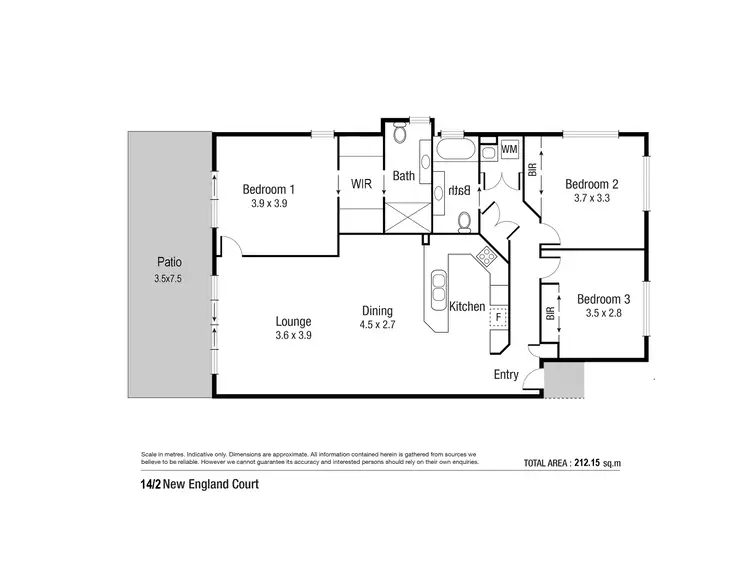 Floorplan of Homely apartment listing, 14/2 New England Court, Douglas QLD 4814