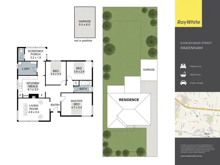 Floorplan of Homely house listing, 6 Snodgrass Street, Pakenham VIC 3810