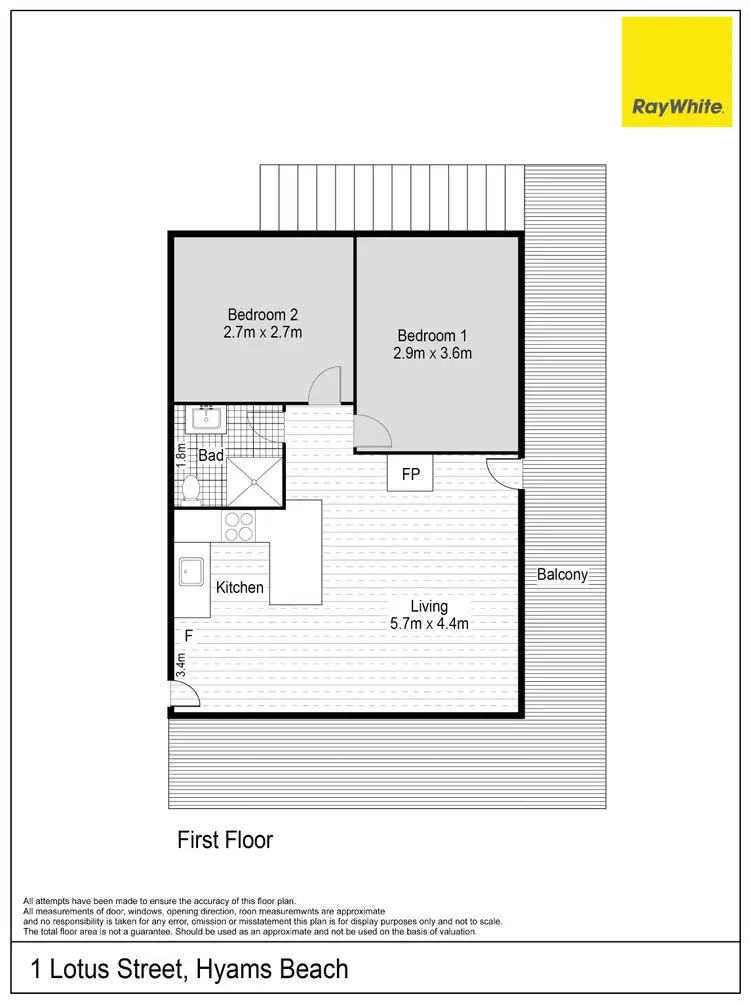 Floorplan of Homely house listing, 1 Lotus Street, Hyams Beach NSW 2540