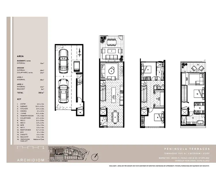 Floorplan of Homely townhouse listing, 5606 'The Peninsula' Harbourview Drive, Hope Island QLD 4212