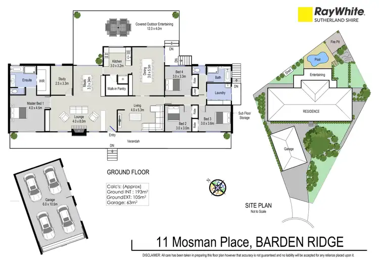 Floorplan of Homely house listing, 11 Mosman Place, Barden Ridge NSW 2234