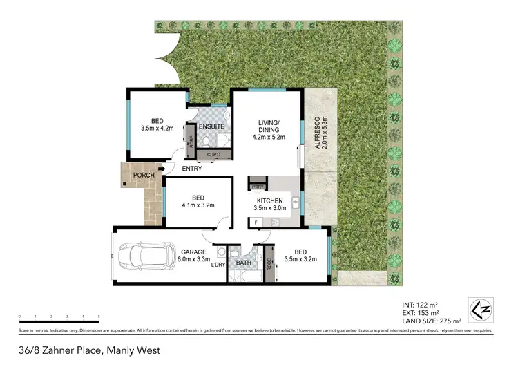 Floorplan of Homely townhouse listing, 36/8 Zahner Place, Manly West QLD 4179