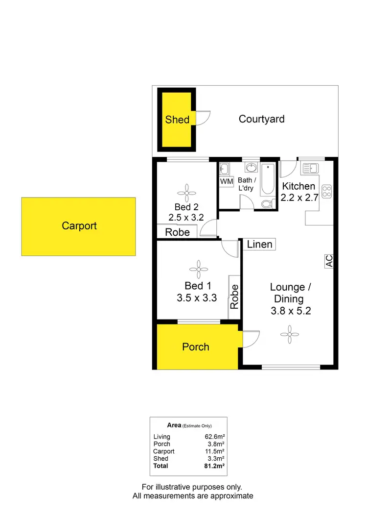 Floorplan of Homely unit listing, 2/45 Ferry Avenue, Plympton Park SA 5038
