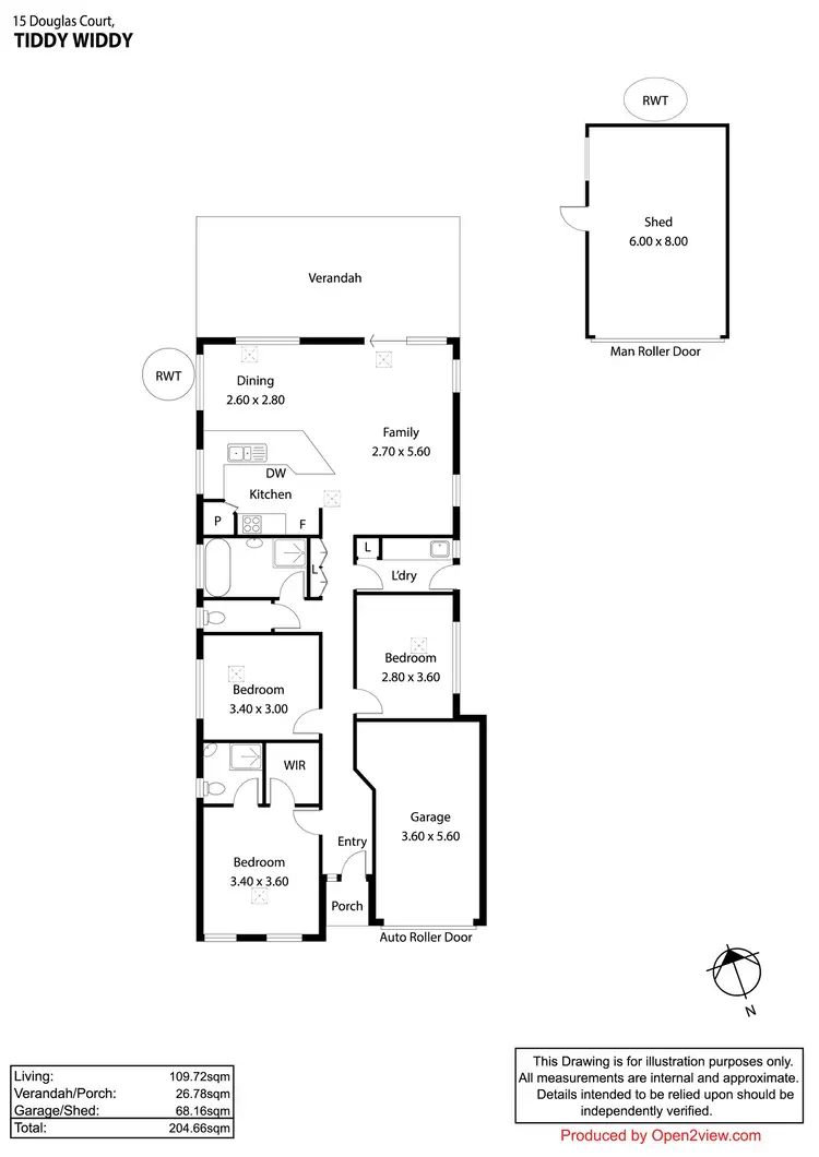 Floorplan of Homely house listing, 15 Douglas Court, Tiddy Widdy Beach SA 5571