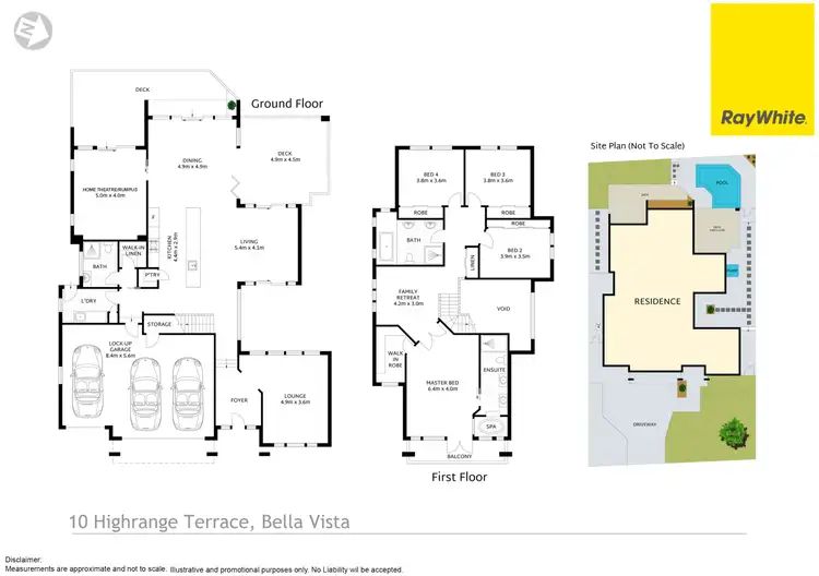 Floorplan of Homely house listing, 10 Highrange Terrace, Bella Vista NSW 2153