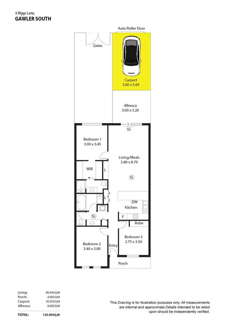 Floorplan of Homely house listing, 6 Riggs Lane, Gawler East SA 5118