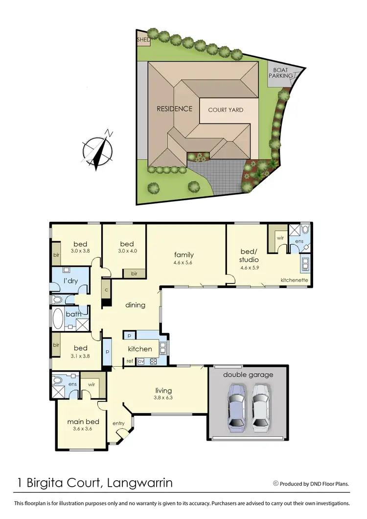 Floorplan of Homely house listing, 1 Birgita Court, Langwarrin VIC 3910
