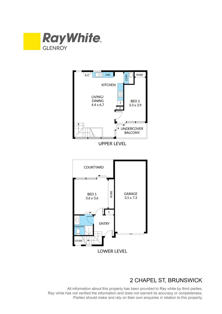 Floorplan of Homely townhouse listing, 2 Chapel Street, Brunswick VIC 3056