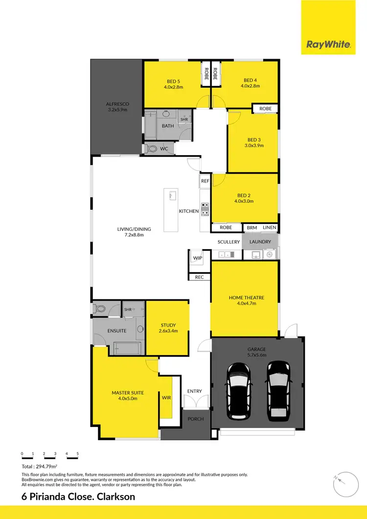 Floorplan of Homely house listing, 6 Pirianda Close, Clarkson WA 6030