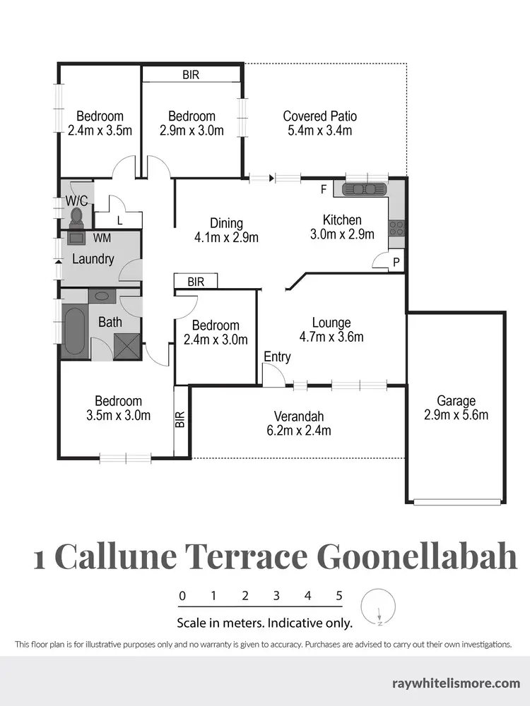 Floorplan of Homely house listing, 1 Callune Terrace, Goonellabah NSW 2480