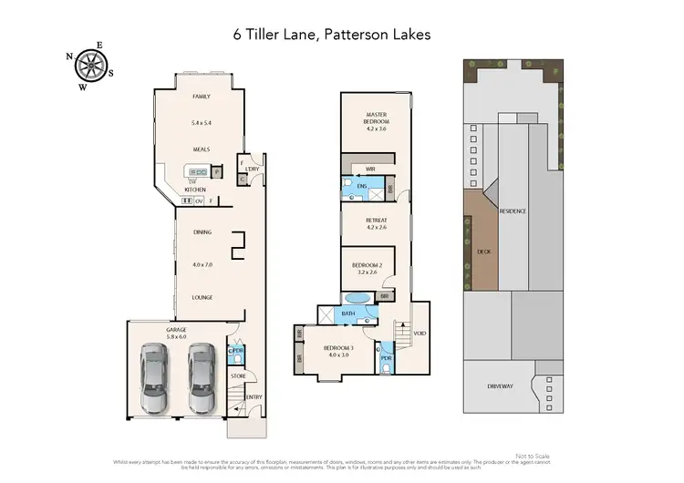 Floorplan of Homely house listing, 6 Tiller Lane, Patterson Lakes VIC 3197