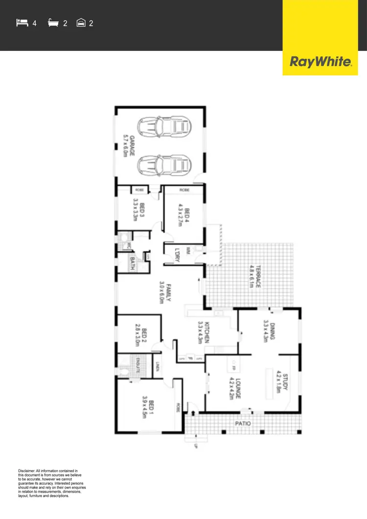 Floorplan of Homely house listing, 9 McPhail Place, Fadden ACT 2904