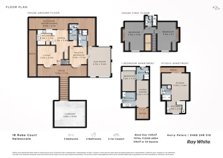 Floorplan of Homely house listing, 18 Robe Court, Helensvale QLD 4212