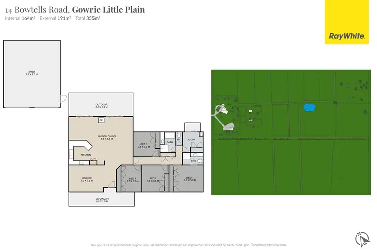 Floorplan of Homely rural property listing, "Noble Bend Farm" 14 Bowtells Road, Gowrie Little Plain QLD 4352