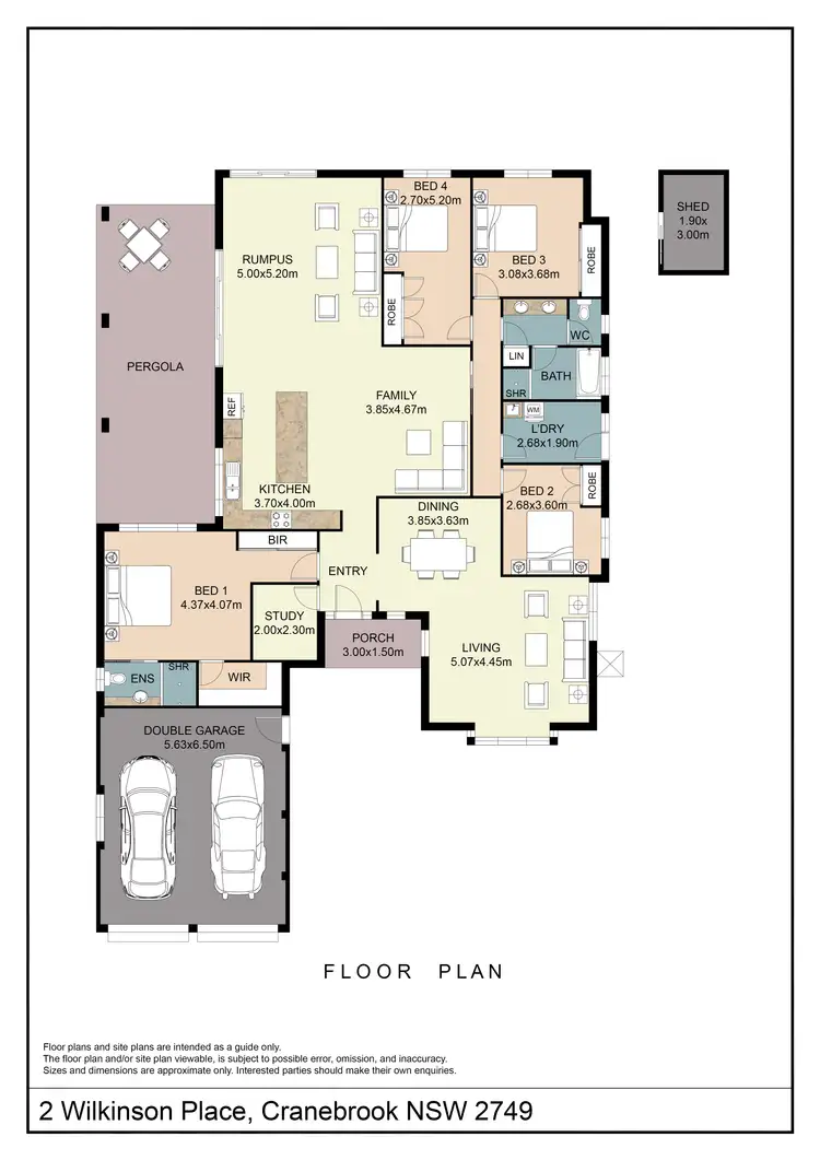 Floorplan of Homely house listing, 2 Wilkinson Place, Cranebrook NSW 2749