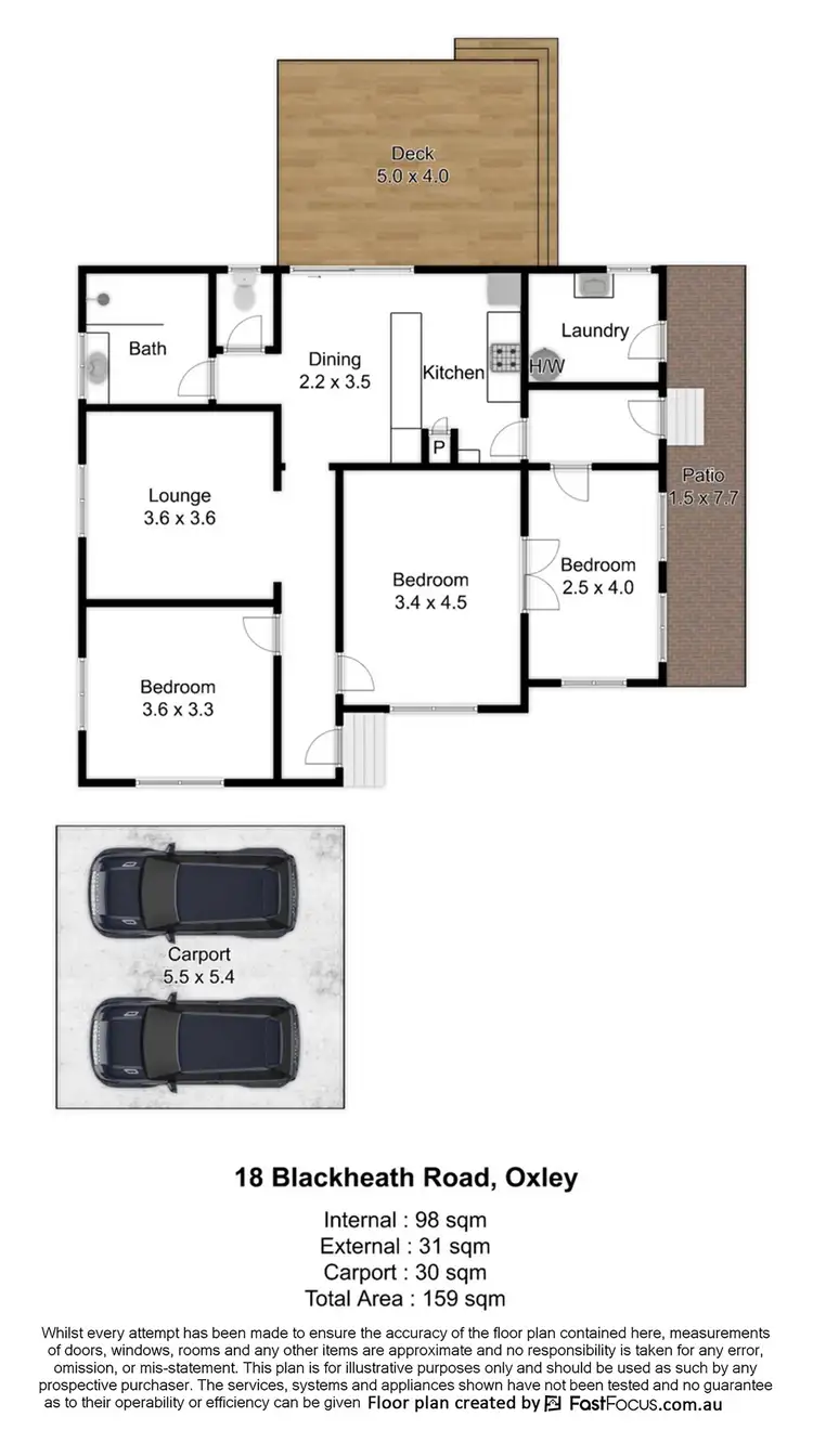 Floorplan of Homely house listing, 18 Blackheath Road, Oxley QLD 4075