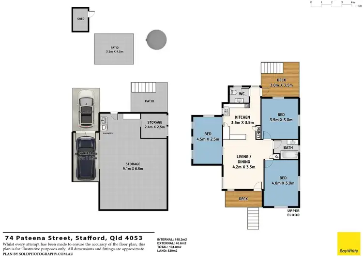 Floorplan of Homely house listing, 74 Pateena Street, Stafford QLD 4053