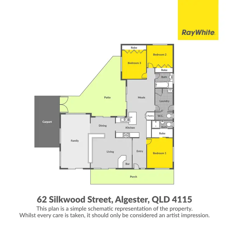 Floorplan of Homely house listing, 62 Silkwood Street, Algester QLD 4115