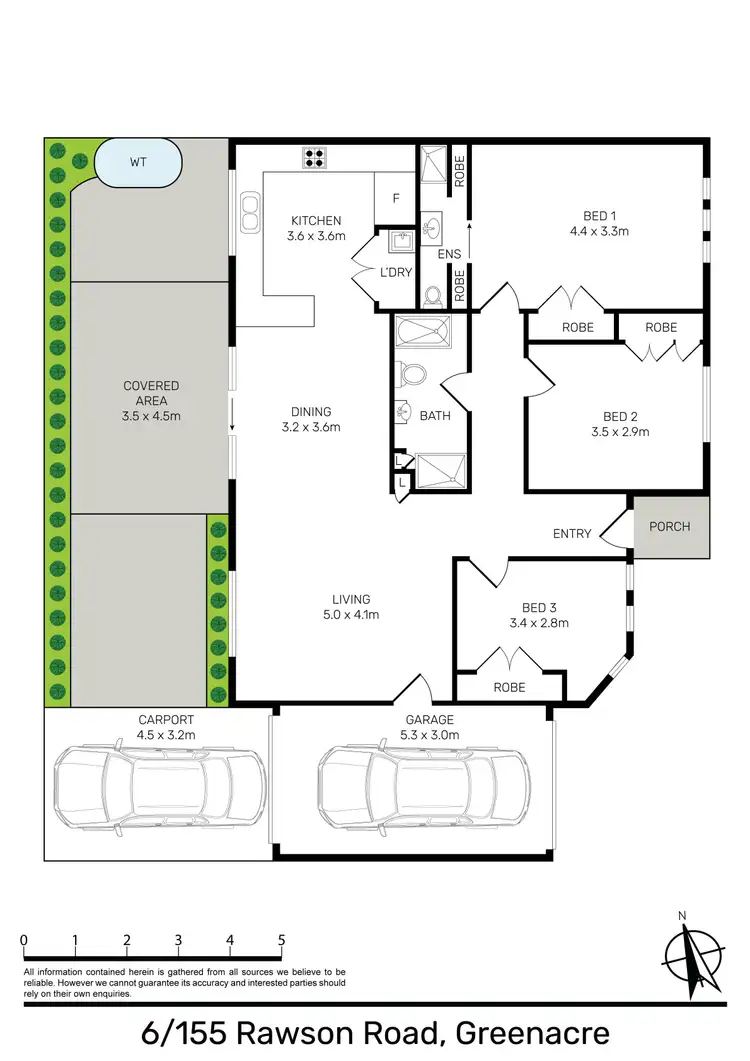 Floorplan of Homely villa listing, 6/155 Rawson Road, Greenacre NSW 2190