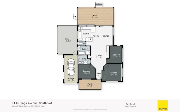 Floorplan of Homely house listing, 14 Kuranga Avenue, Southport QLD 4215