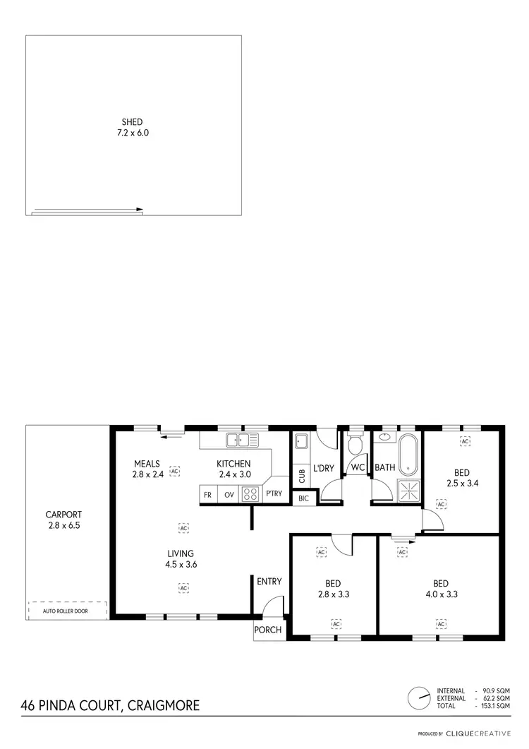 Floorplan of Homely house listing, 46 Pinda Court, Craigmore SA 5114