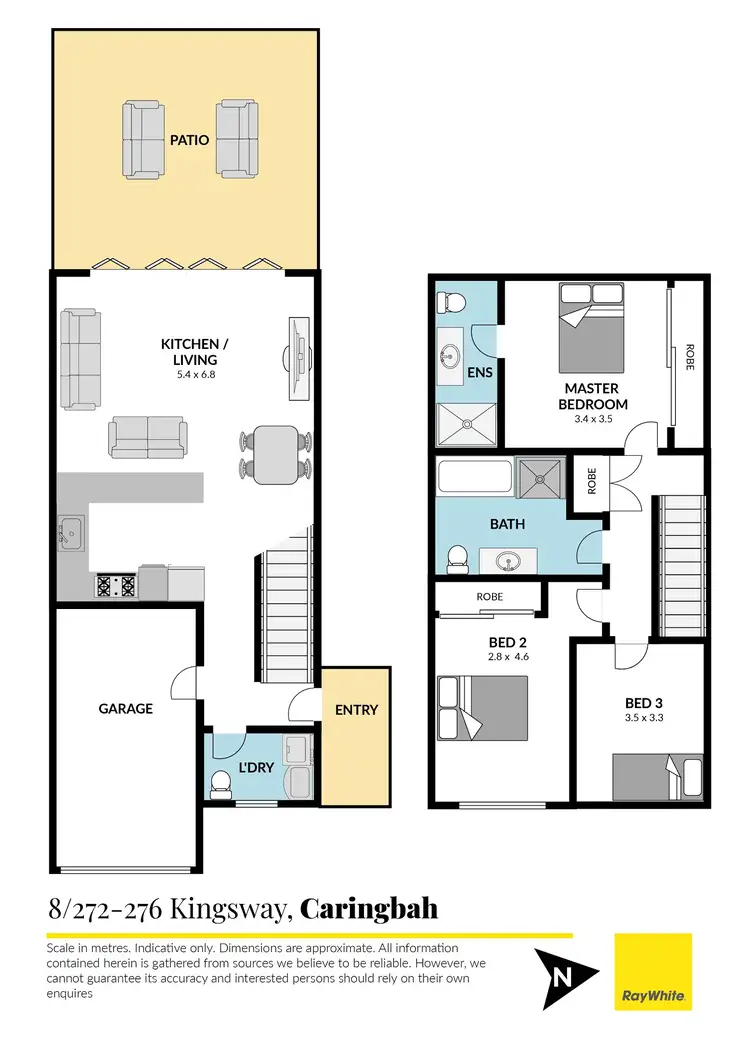 Floorplan of Homely townhouse listing, 8/272-276 Kingsway, Caringbah NSW 2229