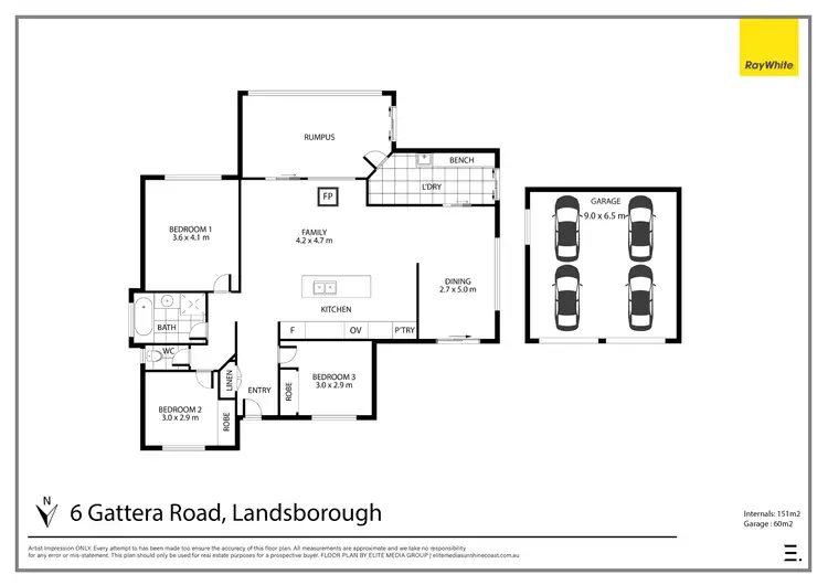 Floorplan of Homely house listing, 6 Gattera Road, Landsborough QLD 4550