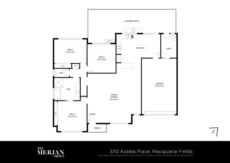 Floorplan of Homely townhouse listing, 3/10 Azalea Place, Macquarie Fields NSW 2564