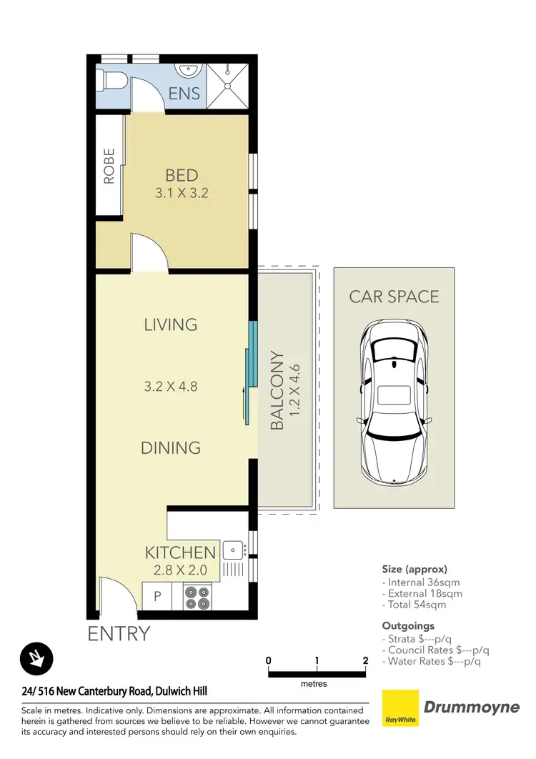 Floorplan of Homely apartment listing, 24/516 New Canterbury Road, Dulwich Hill NSW 2203