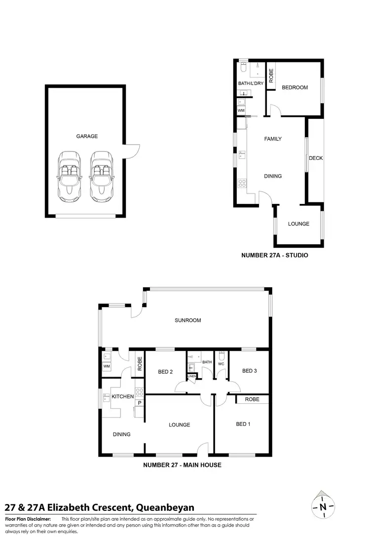Floorplan of Homely house listing, 27a & 27b Elizabeth Cresent, Queanbeyan East NSW 2620