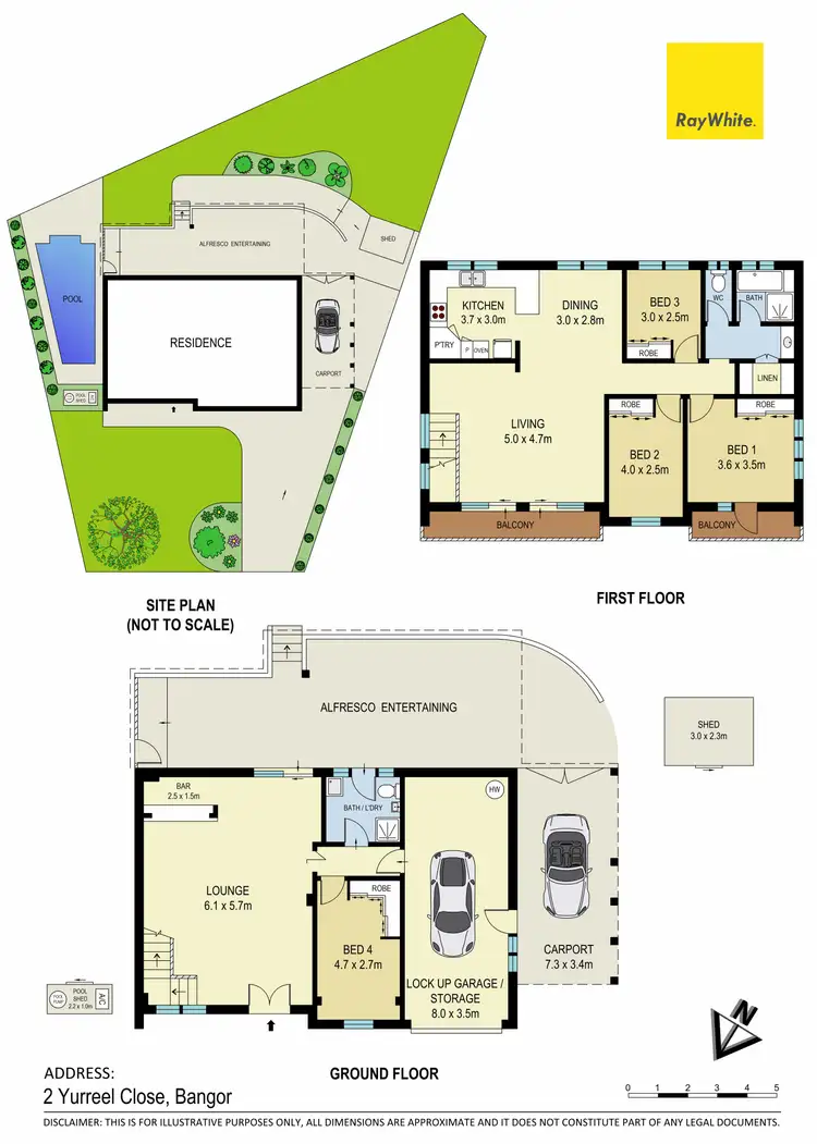 Floorplan of Homely house listing, 2 Yurreel Close, Bangor NSW 2234