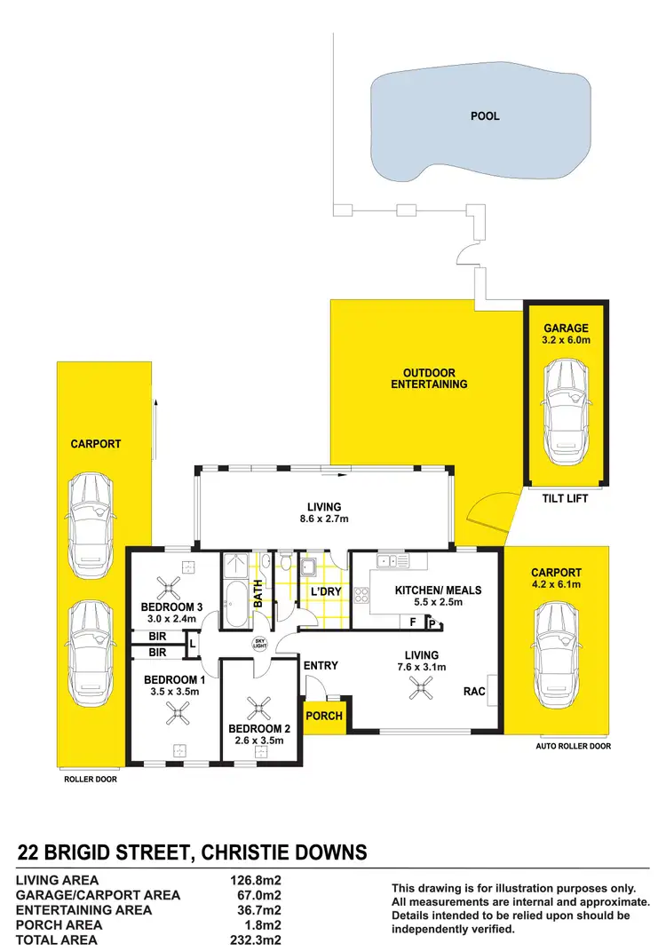 Floorplan of Homely house listing, 22 Brigid Street, Christie Downs SA 5164