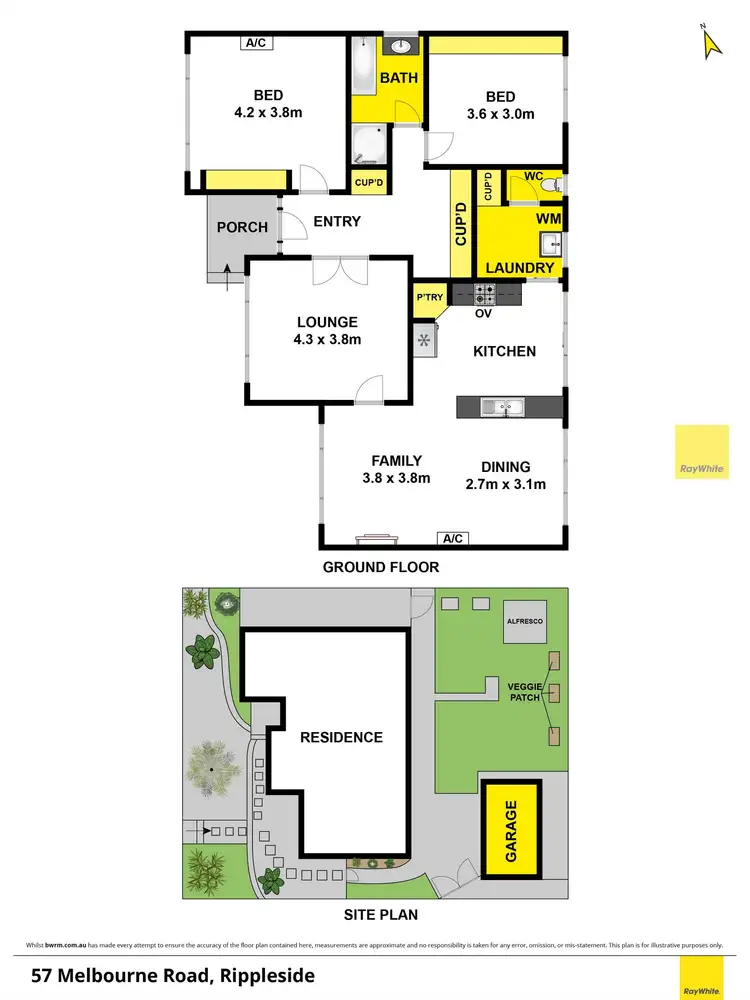 Floorplan of Homely house listing, 57 Melbourne Road, Drumcondra VIC 3215