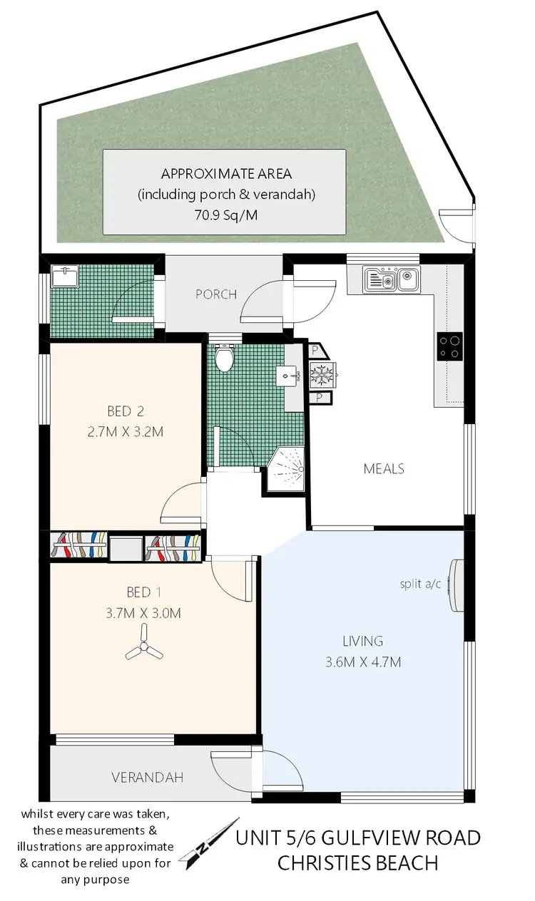 Floorplan of Homely house listing, 5/6 Gulfview Road, Christies Beach SA 5165