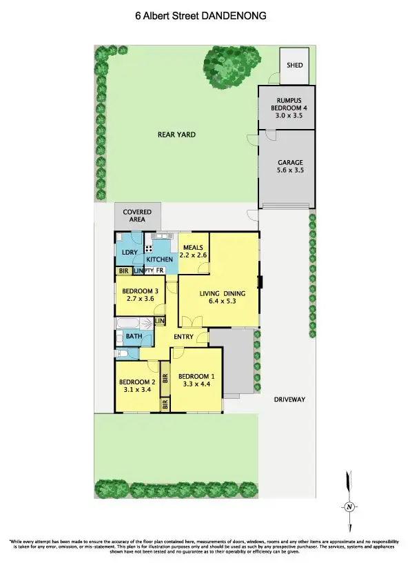 Floorplan of Homely house listing, 6 Albert Street, Dandenong VIC 3175
