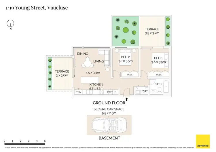 Floorplan of Homely apartment listing, 1/19 Young Street, Vaucluse NSW 2030