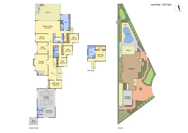 Floorplan of Homely house listing, 3 Primo Court, Greensborough VIC 3088