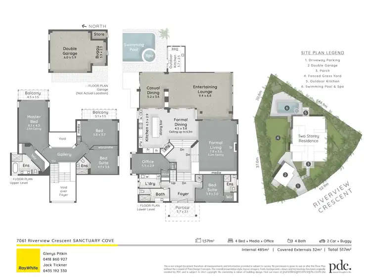 Floorplan of Homely house listing, 7061 Riverview Crescent, Sanctuary Cove QLD 4212