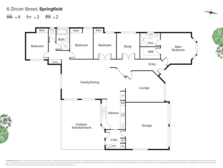 Floorplan of Homely house listing, 6 Zircon Street, Springfield QLD 4300