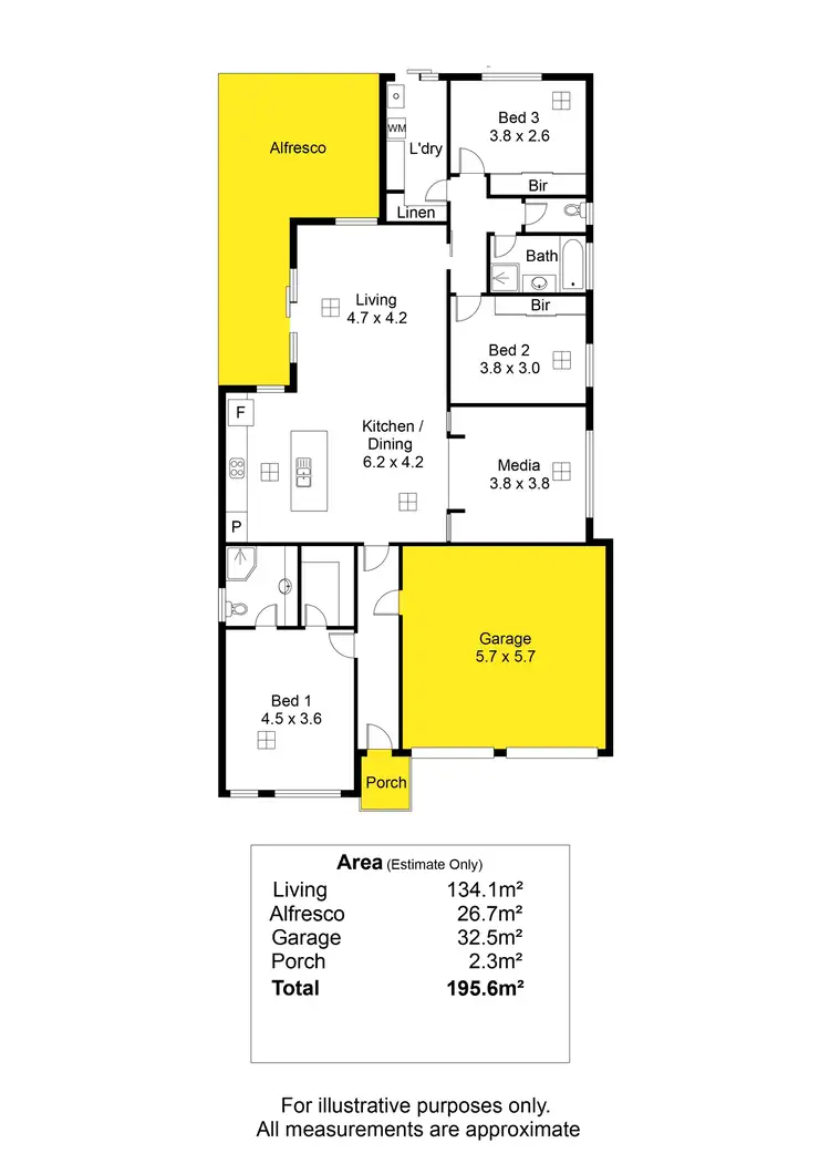 Floorplan of Homely house listing, 7 Clarkson Road, Seaford Meadows SA 5169