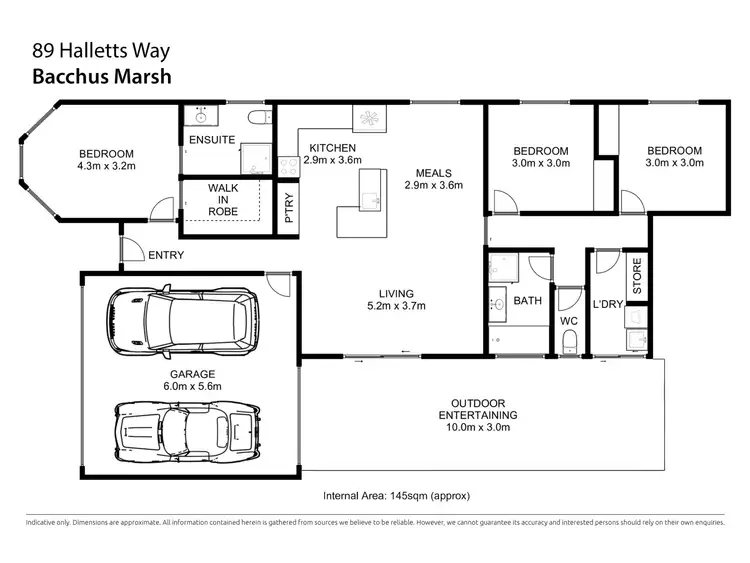 Floorplan of Homely house listing, 89 Halletts Way, Bacchus Marsh VIC 3340