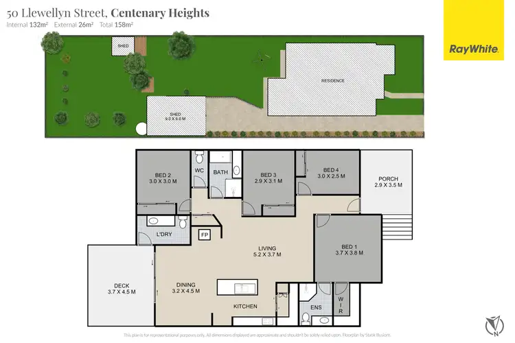 Floorplan of Homely house listing, 50 Llewellyn Street, Centenary Heights QLD 4350